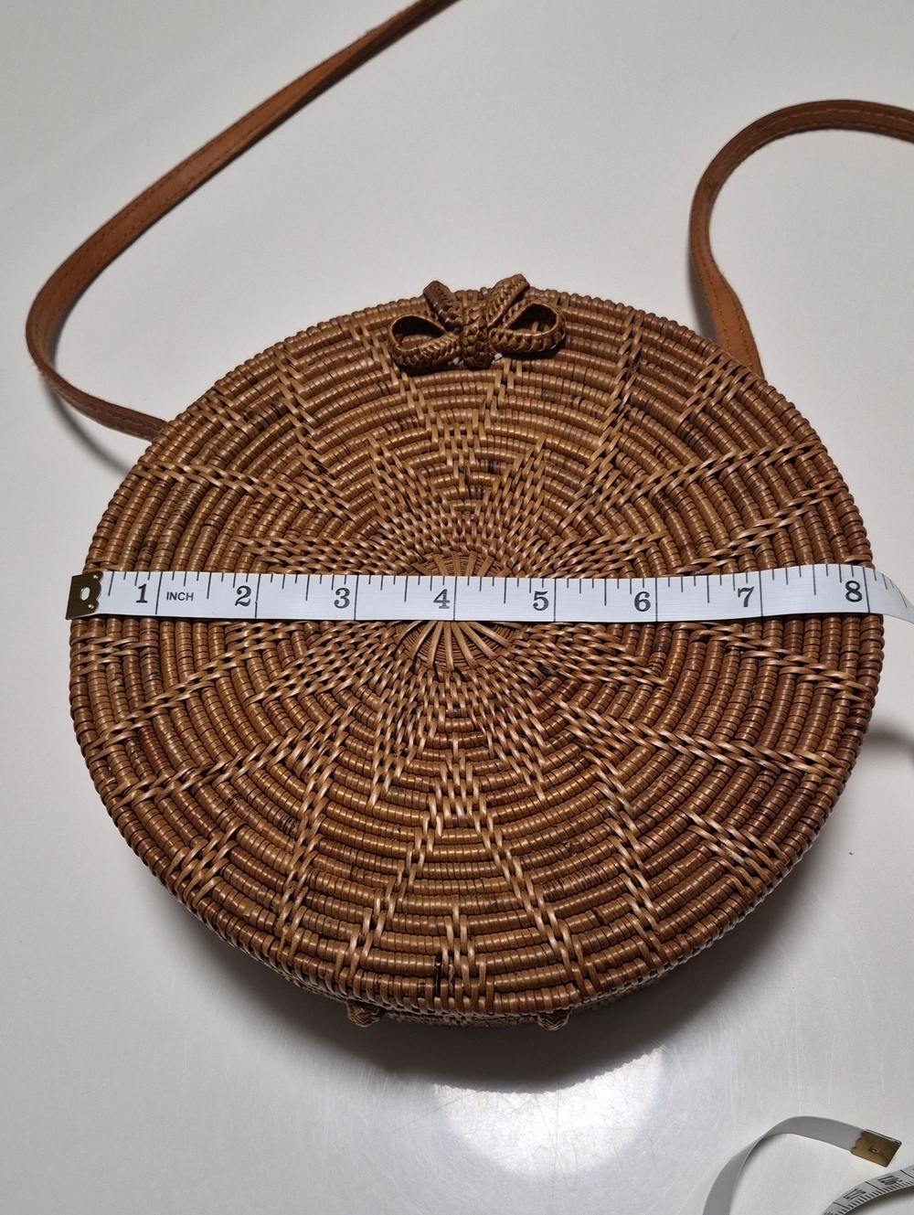 Street Level Round Wicker Purse - Picture 8 of 12